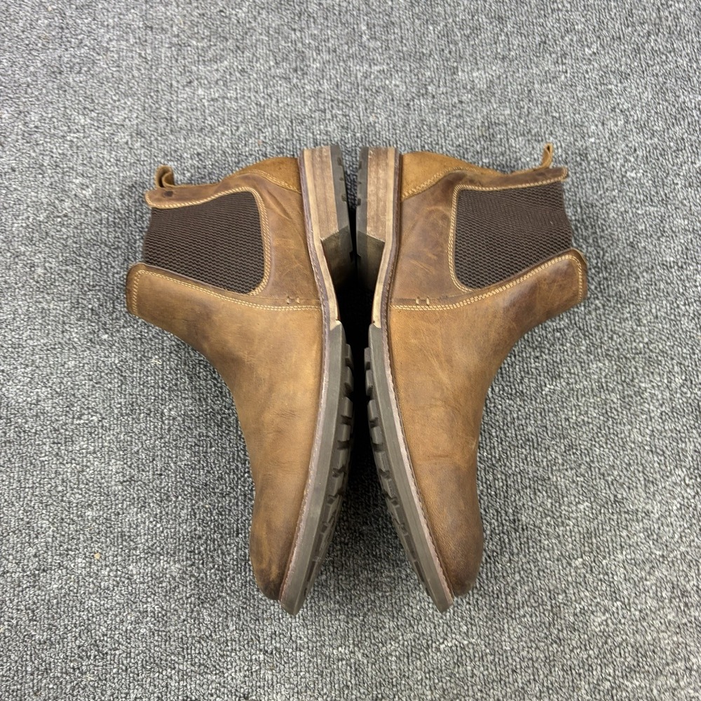 Florsheim Chalet Gore Brown Leather Chelsea Boots Mens Size 10.5 M 11964-215 - Picture 7 of 9